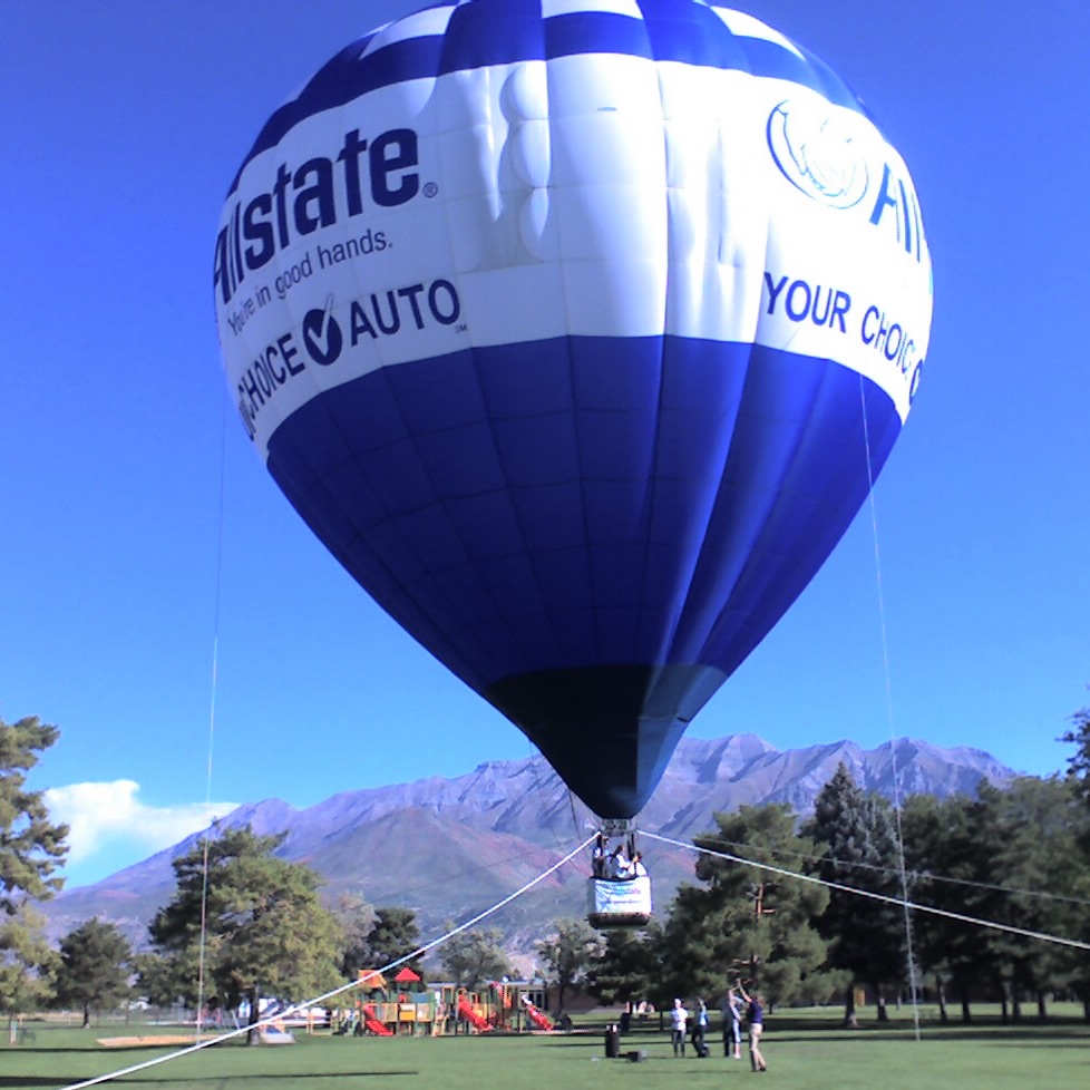 Allstate hot air balloon rides in the park